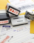Paid Self Inking Rubber Stamp (Red Ink)