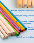 Wooden Dowel Round Multi-Colored 3/16" x 12" (15/Bag)