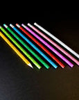 Wood Pencil w/ Eraser Metallic Glitter (8/Pack)