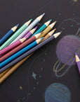 12 Metallic Colored Pencils