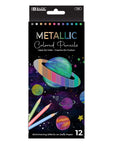 12 Metallic Colored Pencils
