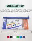 Pencil Pouch Clear 11" x 5"