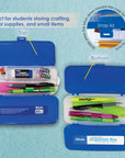 Pencil Case 8" Double Deck Organizer Box