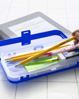 Pencil Case 8" Double Deck Organizer Box