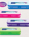 Pencil Case 8" Bright Color Double Deck Organizer Box