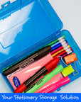 Pencil Case Multipurpose Utility Box - Glitter Bright Color