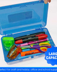 Pencil Case Multipurpose Utility Box - Glitter Bright Color