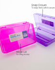 Pencil Case Multipurpose Utility Box - Glitter Bright Color