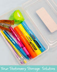 Pencil Case Multipurpose Utility Box - Clear