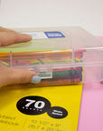 Pencil Case Multipurpose Utility Box - Clear
