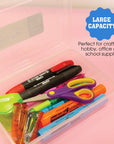 Pencil Case Multipurpose Utility Box - Basix Clear