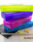 Pencil Case Multipurpose Utility Box Ruler Length - Bright Color