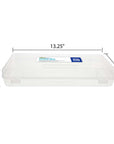 Pencil Case Multipurpose Utility Box Ruler Length - Clear