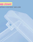 Pencil Case Multipurpose Utility Box Ruler Length - Clear