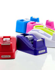 Mini 1" Core Desktop Tape Dispenser w/ (3) 3/4" x 500" Tape Refill