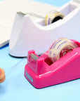 Mini 1" Core Desktop Tape Dispenser w/ (3) 3/4" x 500" Tape Refill
