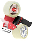 Packaging Tape Dispenser w/ (2) 1.88" X 54.6 Yards Super Clear Tape