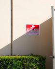 12" X 16" No Trespassing Sign