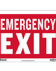 9" X 12" Emergency Exit Sign