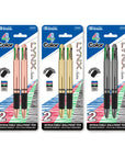 Satin Top 4-Color Pen w/ Cushion Grip (2/Pack)