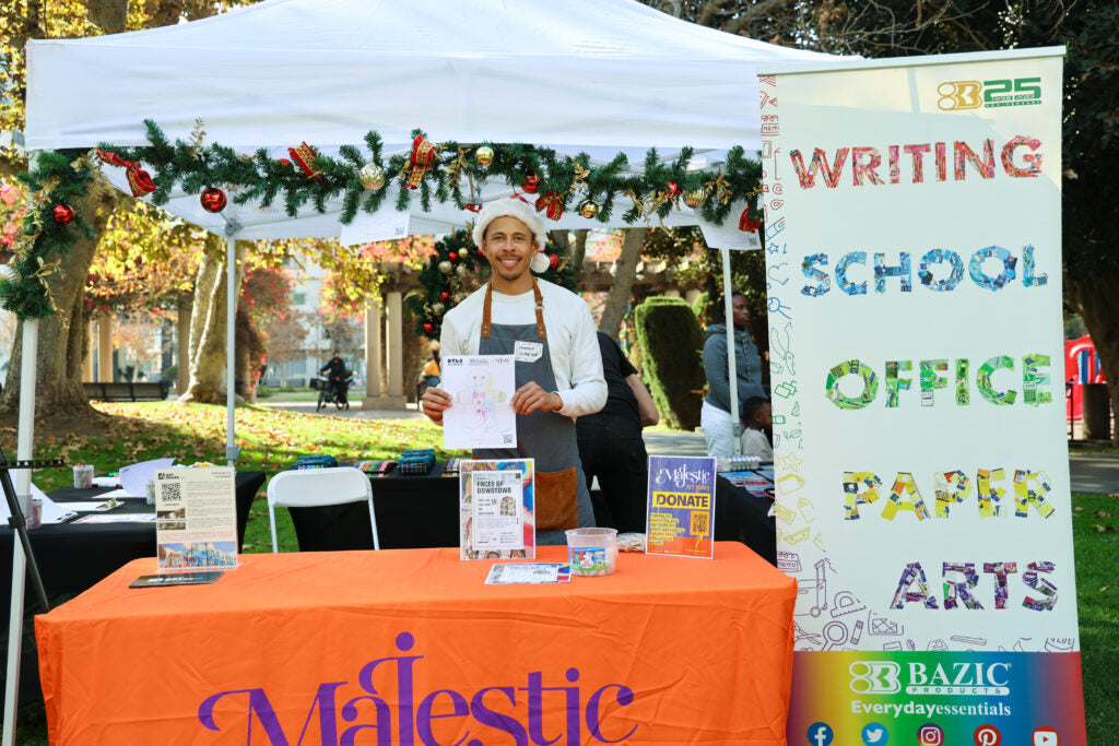 Crafting Holiday Magic: How BAZIC Products and Art Majestic Gallery Made DTLA Sparkle This Season!￼
