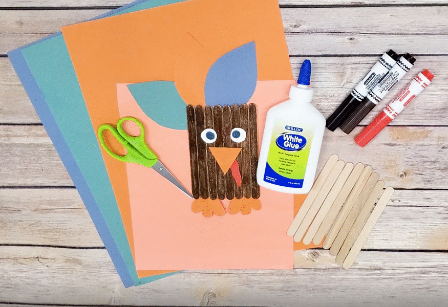 DIY Fall Thanksgiving Turkey Craft