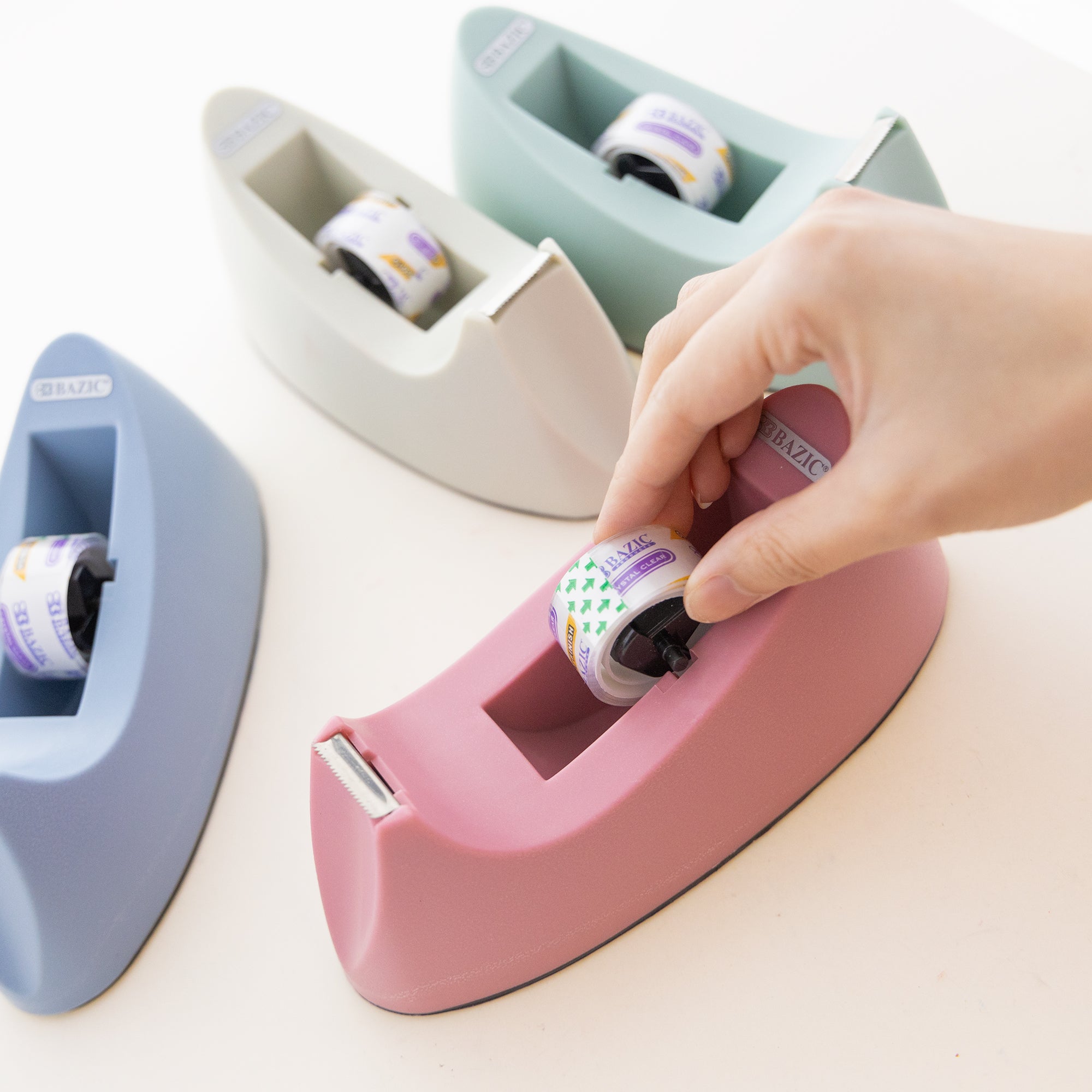 1&quot; Core Heavy Duty Desktop Tape Dispenser w/ Tape Refill