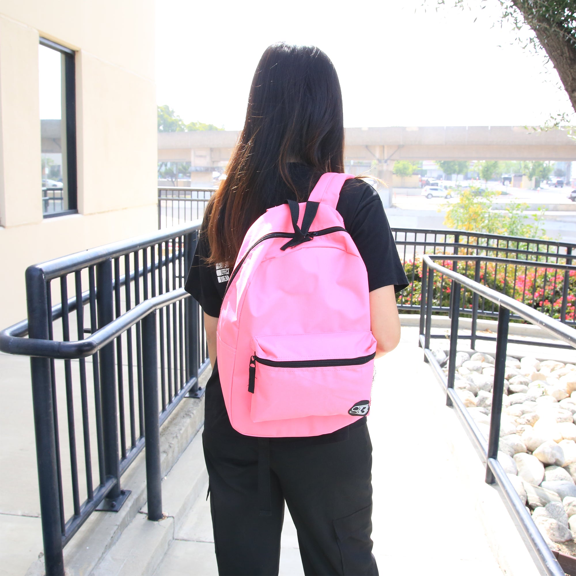 Basic 16&quot; Fuchsia Backpack