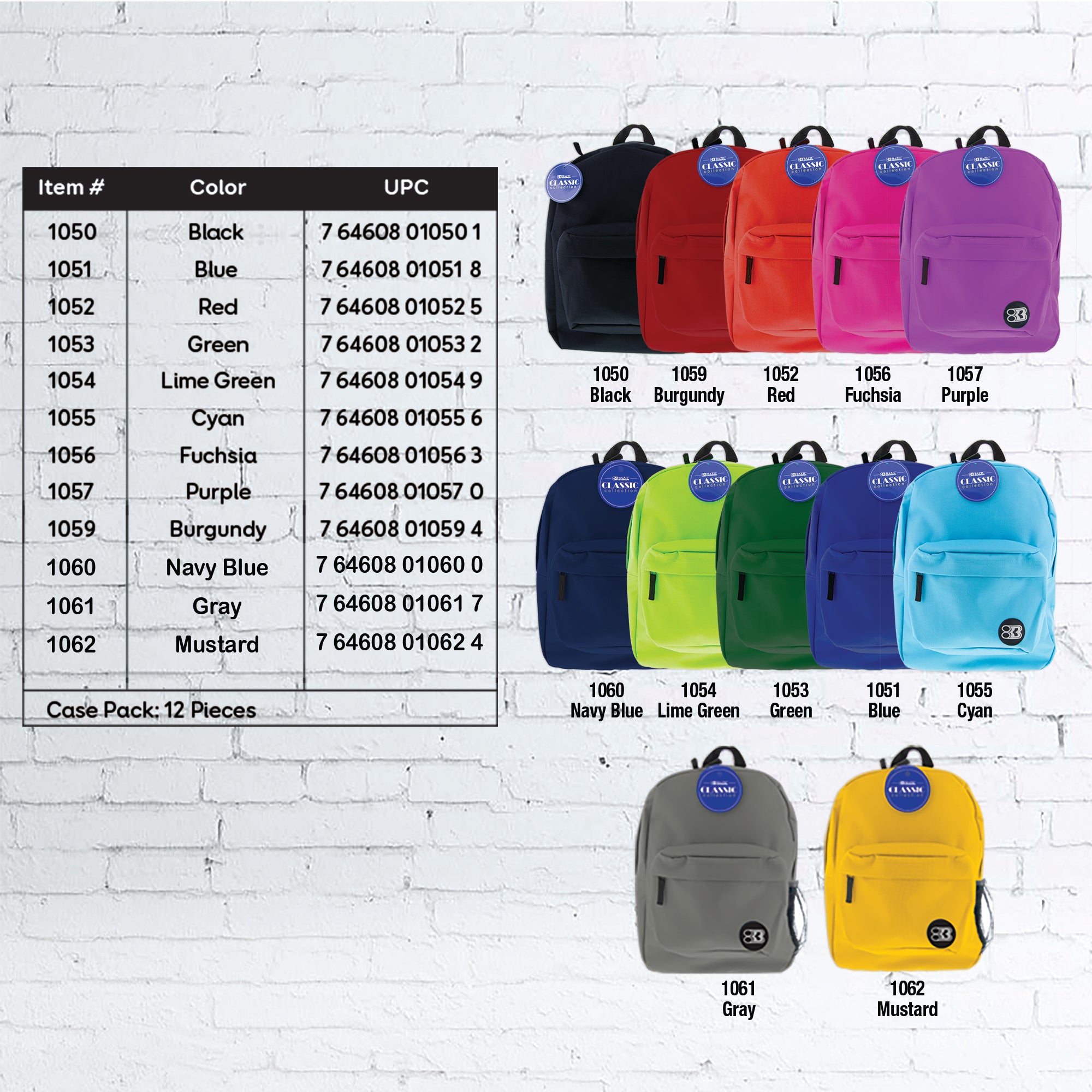 Classic 17&quot; Purple Backpack
