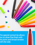 Washable Markers Broad Line Jumbo 10 Colors