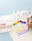 Dual Tip Alcohol-Based Markers 6 Primary Colors