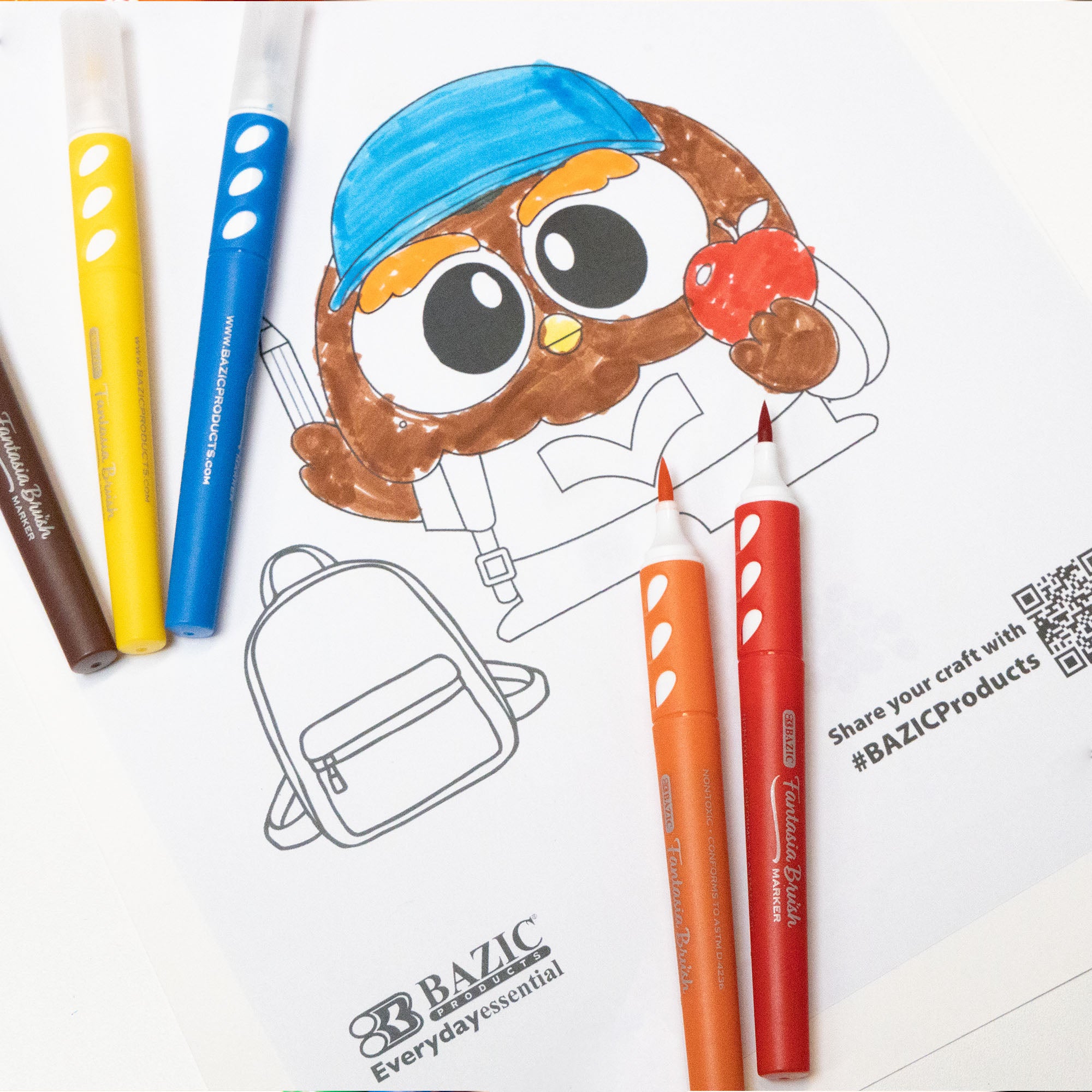 12 Colors Brush Markers