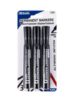 Chisel Tip Desk Style Black Permanent Marker (3/Pack)
