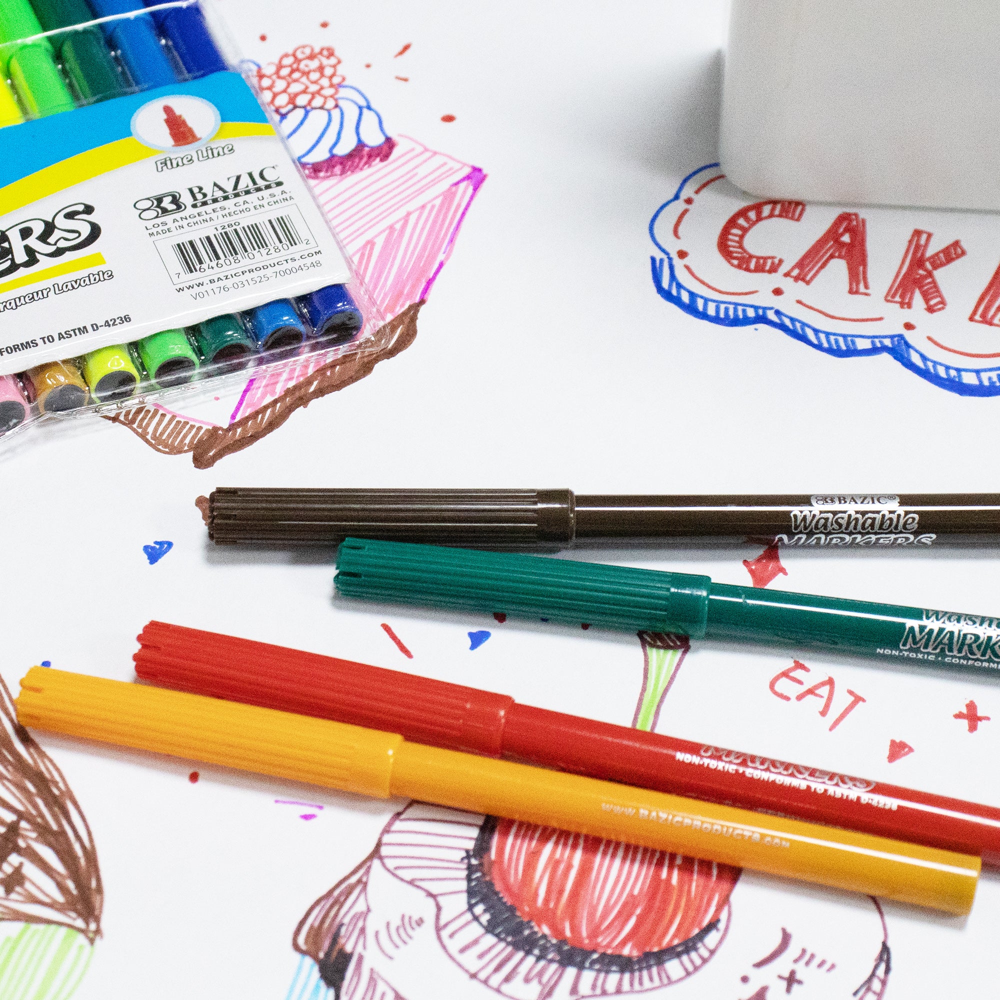 Fine Line 12 Classic Colors Washable Markers