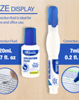 Correction Pen & Correction Fluid, Metal Tip (2/Pack)