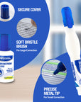 Correction Pen & Correction Fluid, Metal Tip (2/Pack)