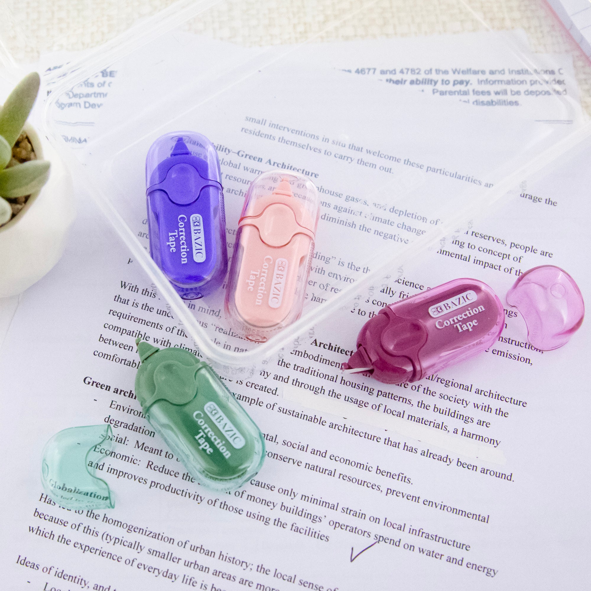 Correction Tape Mini 5 mm x 236&quot; w/ Protective Cap