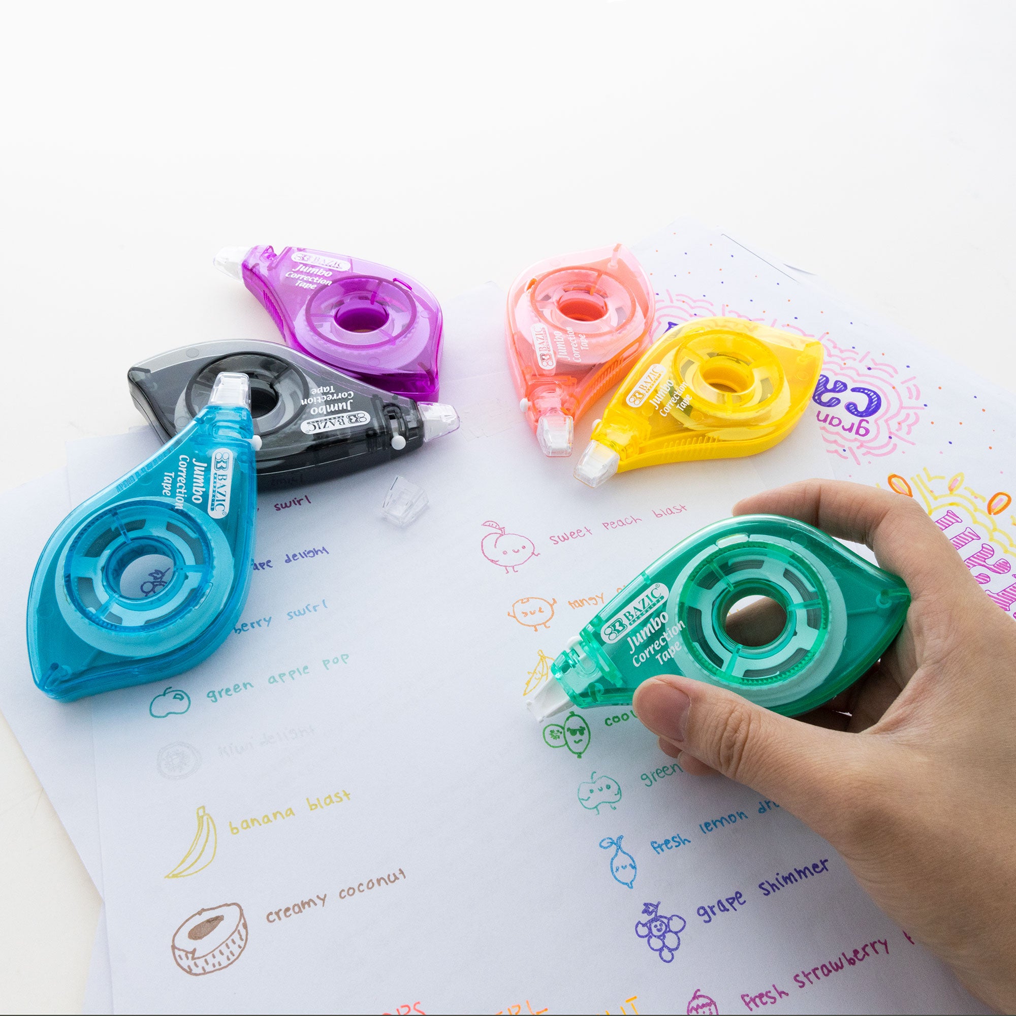 Correction Tape w/ Two Way Applicator, Jumbo 5 mm x 394&quot;
