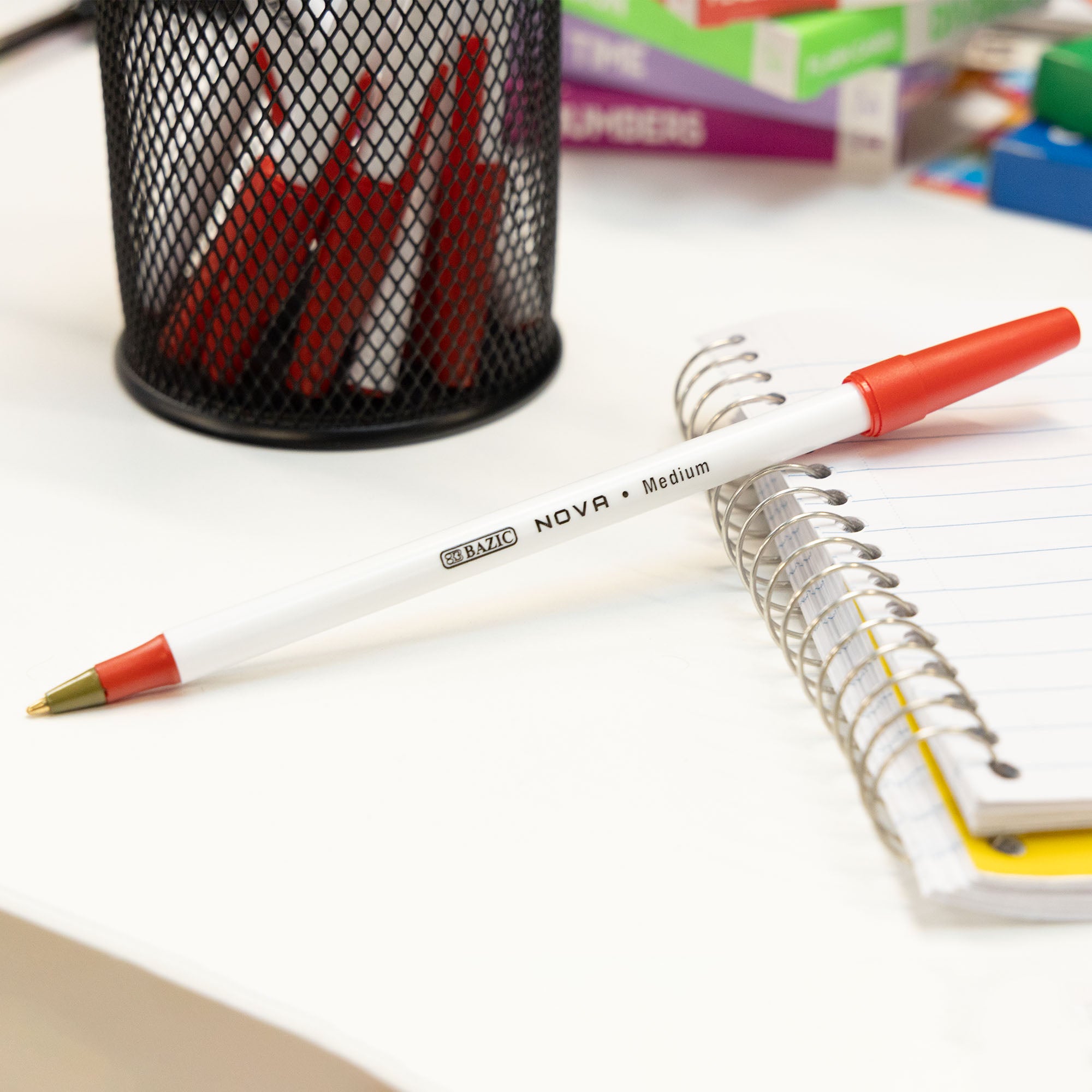 Nova (12/Pack) Red Color Stick Pen