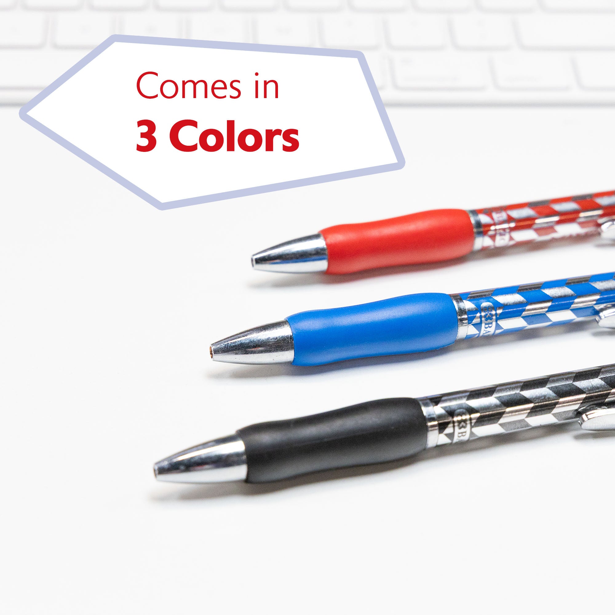 Maxxon 1.4 mm Tip Asst. Color FUSE Tech Ink Retractable Pen w/ Cushion Grip