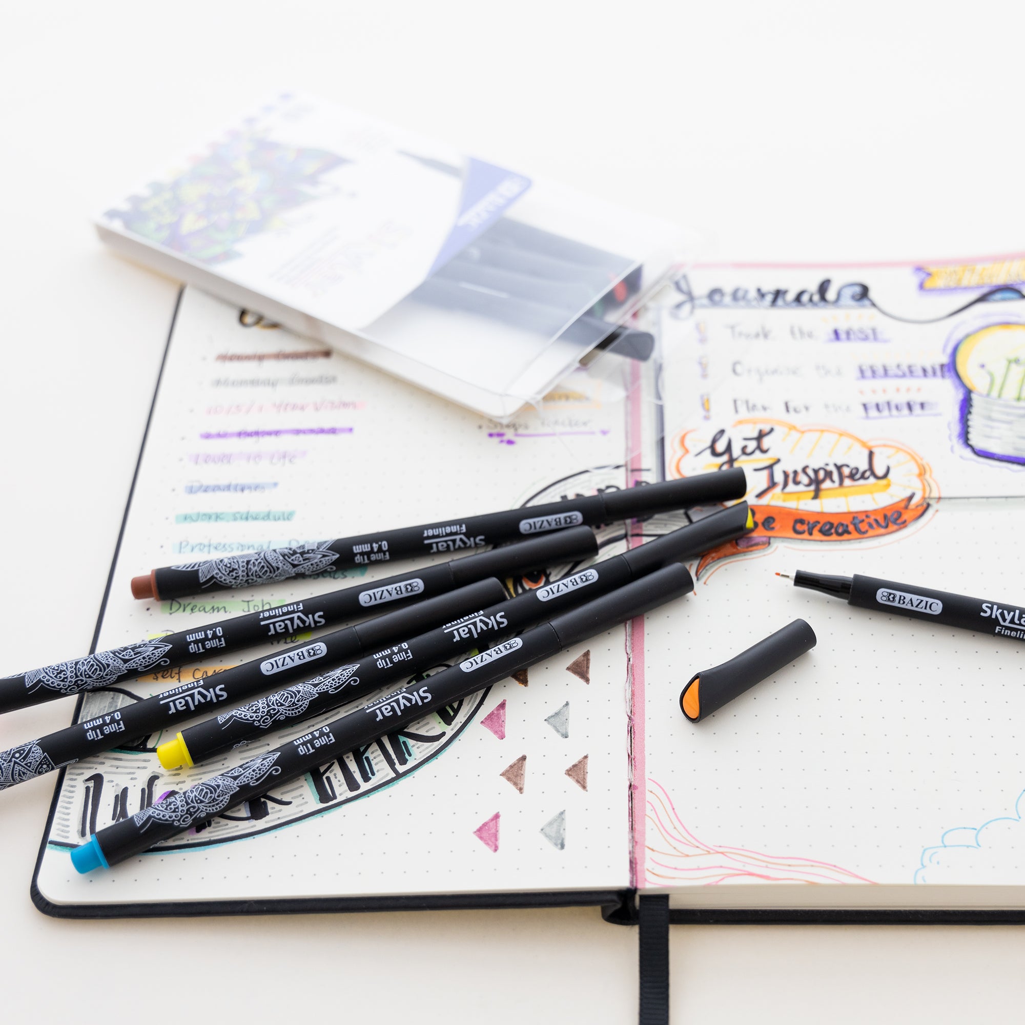 Skylar 0.4 mm 10 Color Fineliner Pen