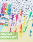 Essence Gel Pen 6 Fluorescent Color w/ Cushion Grip