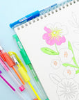 Essence Gel Pen 6 Fluorescent Color w/ Cushion Grip