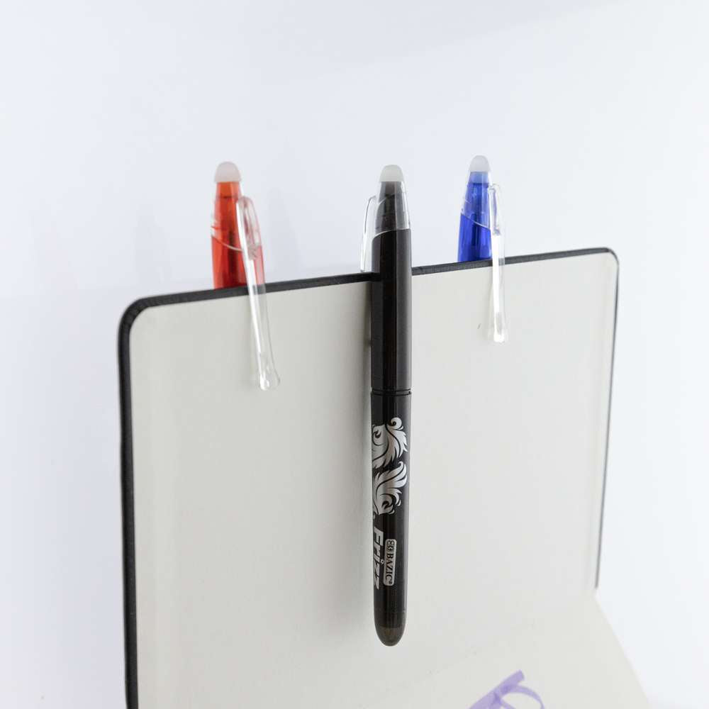 Frizz Black Erasable Gel Pen with Grip