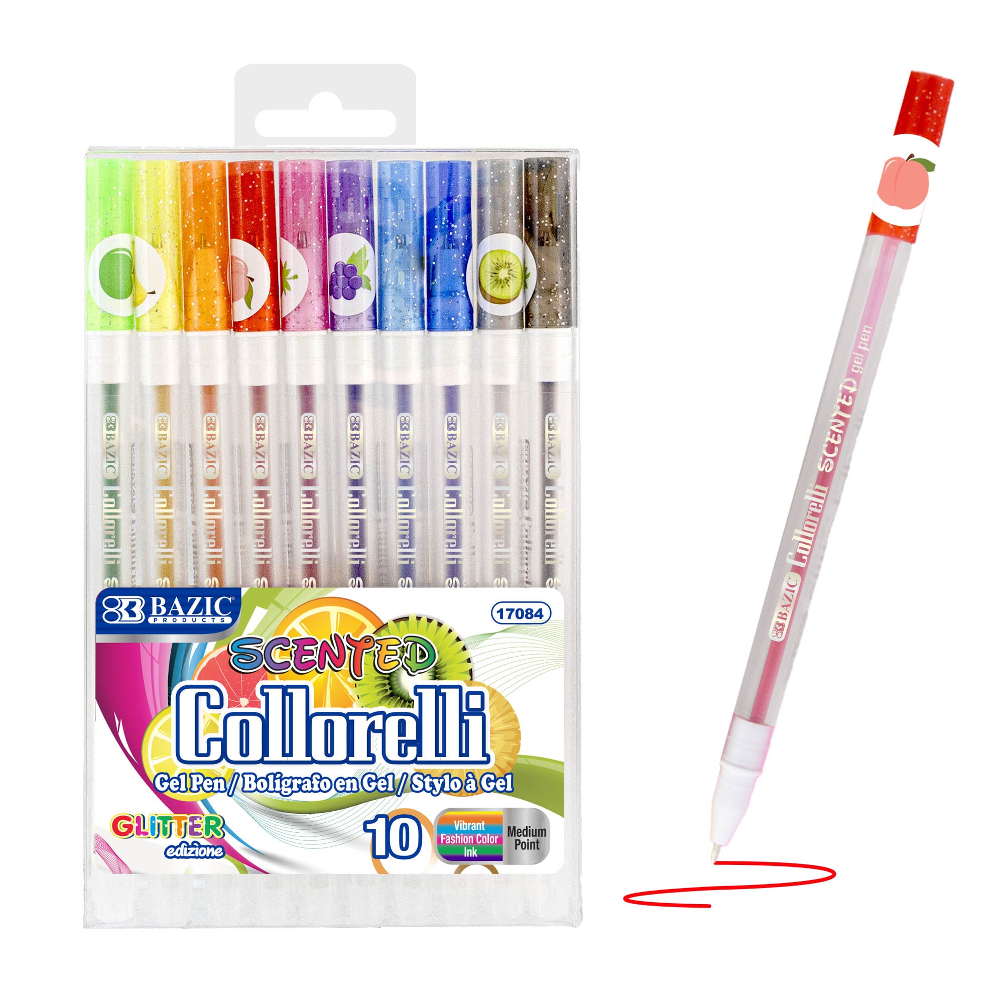 Collorelli Gel Pen 10 Scented Glitter Color