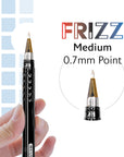 Frizz Black Erasable Gel Pen (2/Pack)