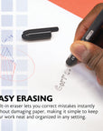 Frizz Black Erasable Gel Pen (2/Pack)