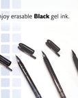Frizz Black Erasable Gel Pen (2/Pack)
