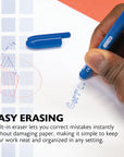 Frizz Blue Erasable Gel Pen (2/Pack)