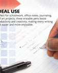 Frizz Black Erasable Gel Pen with Grip